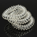 Fashion Women Elastic Clear Rubber Wire Hair Tie Rope Hairband Ponytail Holder