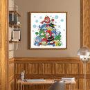 Partial Embroidery 11CT DIY Cross Stitch Stamped Christmas Snowman Pile Crafts