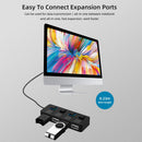 USB 2.0 HUB Multi USB Splitter 4 Ports Expander USB Power Adapter for Laptop PC