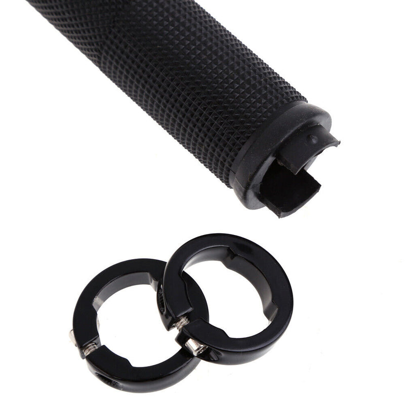 Ergonomic Mountain Bike Bicycle Double Lock-on Handlebar Grips Black