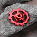 Aluminum Alloy MTB Bike Ceramic Bearing  11T Wheel Rear Derailleur (Red)