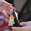 5pcs Mosaic Diamond Painting Keychain 5D DIY Rhinestone Keyring Kit (AA959)