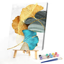 Oil Painting By Numbers Acrylic Handmade Gingko Leaves Digital Picture Art De