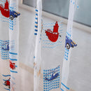 Toddler Kids Car Pattern Voile Panel Sheer Door Room Drape Window Curtains