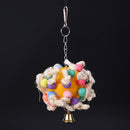 Hölzerne Papagei Vögel Spielzeug Spielzeug mit Glocken bunte Vogel Zubehör Papag