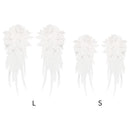 Party Gown White Embroidery Collar Patch Sewing Flower Angel Wing Applique