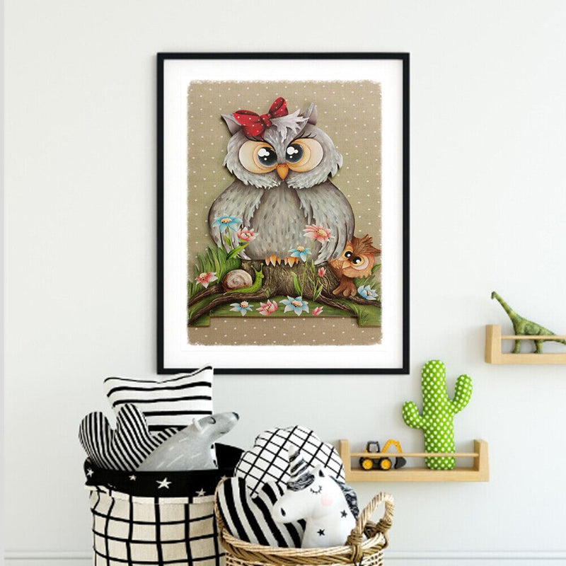 Animals Oil Paint By Number DIY Coloring Canvas Picture Kits for Adults Children