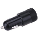 Metal Dual USB 2.1A Car Cigarette Lighter Adapter Charger(Black) Newly