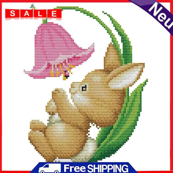 Handmade Counted Cross Stitch Cotton Thread Embroidery Canvas Needlework 22x26CM