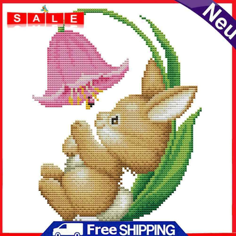 Handmade Counted Cross Stitch Cotton Thread Embroidery Canvas Needlework 22x26CM