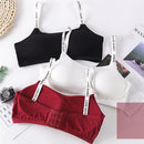 Crop Sportswear Wrap Chest Push Up Fitness Bra Letter Sports Bra Cropped Top