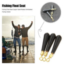 30/50pcs Fishing Float Seat Copper Head Rubber Drift Bobber Rotation Buoy Sea
