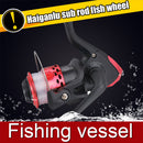 Spinning Reel 3BB Spool Wire Cup Gear Ratio 5.1/1 Sea Fishing Reel (Red) Newly