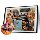 5D DIY Full Drill Diamond Painting Kitchen Embroidery Mosaic Kit Bedroom Decor