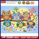 Diamond Painted 5D DIY Cartoon owl Partial Special Rhinestone Set