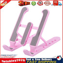 Foldable Tablet Holder Height Adjustable Smart Phone Cooling Stand (Pink) Newly