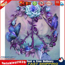 5D DIY diamond painting round diamond flowers and butterflies E6666 Newly