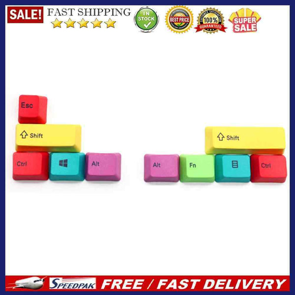10pcs Gaming Mechanical Keyboard CMYK Key Cap for Cherry/Kailh Replace Modifier