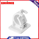 Hanging Rod Clip Towel Bar Hanger 2pcs Self Adhesive Clamp Hooks Bathroom Clip