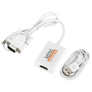 VGA Male to HDMI Output 1080P HD + Audio TV AV HDTV Video Cable Converter - A
