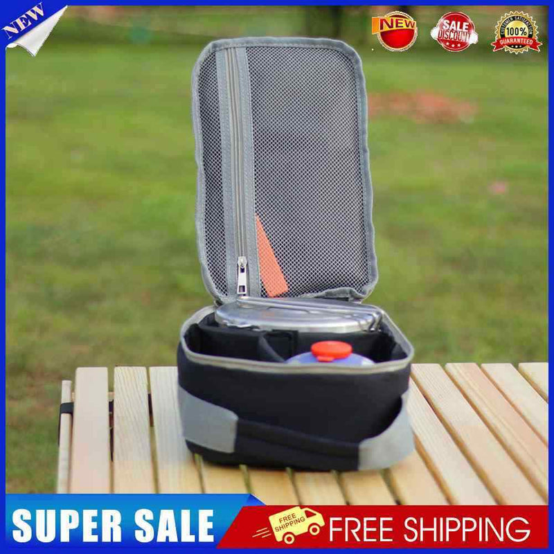 Thickened Outdoor Camping Picnic Cutlery Stove Organizer Gas Canister Holder Bag