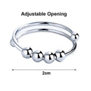 Anti Stress Rotate Freely Fidget Beads Rings Beaded Jewelry Anxiety Ring