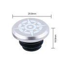2pcs Aluminum Handlebar End Caps Plugs for MTB Road Folding Bike (Grey 1)
