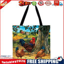 Garden Chickens Printed Shoulder Shopping Bag Casual Large Tote Handbag