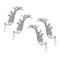 Drop Stud Earrings Dangle Angel Wings Earrings Rhinestone Ear Clip Ear Stud