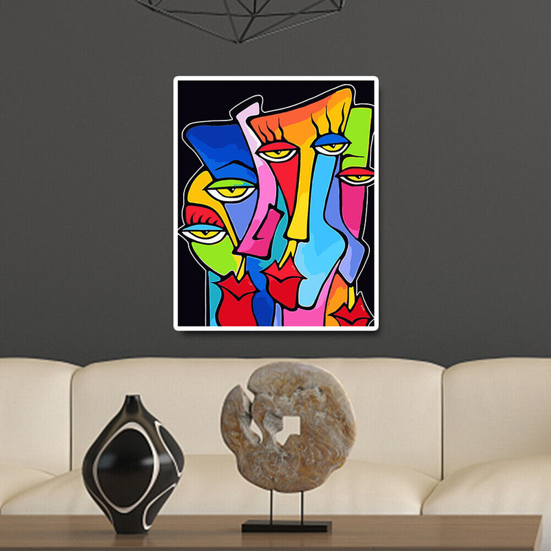 Abstract Design Painting By Numbers Acrylic Paint Canvas Wall Art Picture