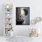 Hand Painted on Canvas DIY Girl Moon Oil Paint By Numbers Drawing Kit Craft