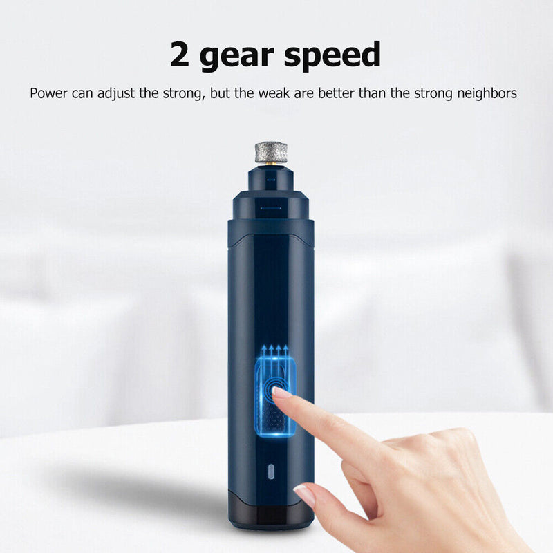 USB Cat Dog Electric Nail Claw Clippers Automatic Pet Nails Polisher Cutter