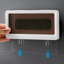 Wall Phone Box Waterproof Touch Screen Phone Holder for Bathroom (White) Newly