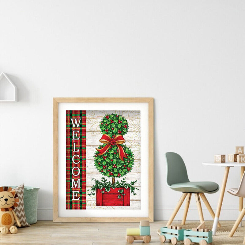 Diamond Painting Christmas Tree Full Round Drill Picture of Rhinestone Drawing