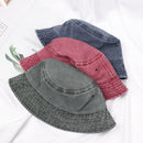 Casual Foldable Women Men Denim Washed Sun Hat Bucket Hat Fisherman Cap