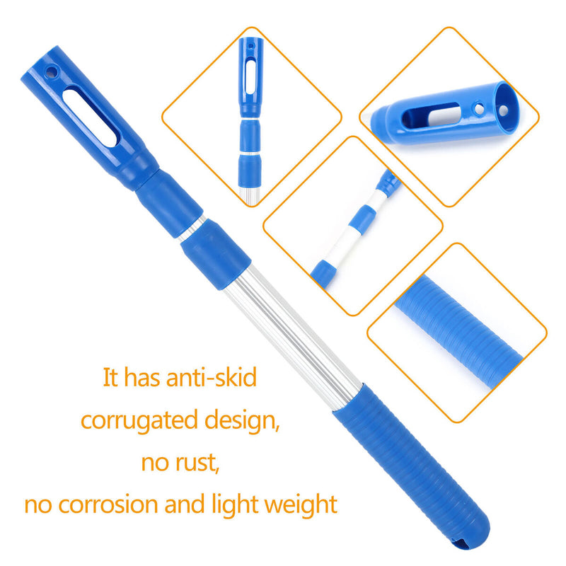 Telescopic Pool Pole Extension Rod for Cleaning 3-Section for Pool Skimmer Net