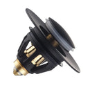 Stainless Steel Bathroom Sink Plug Wash Basin Bounce Drain Filter (Black)