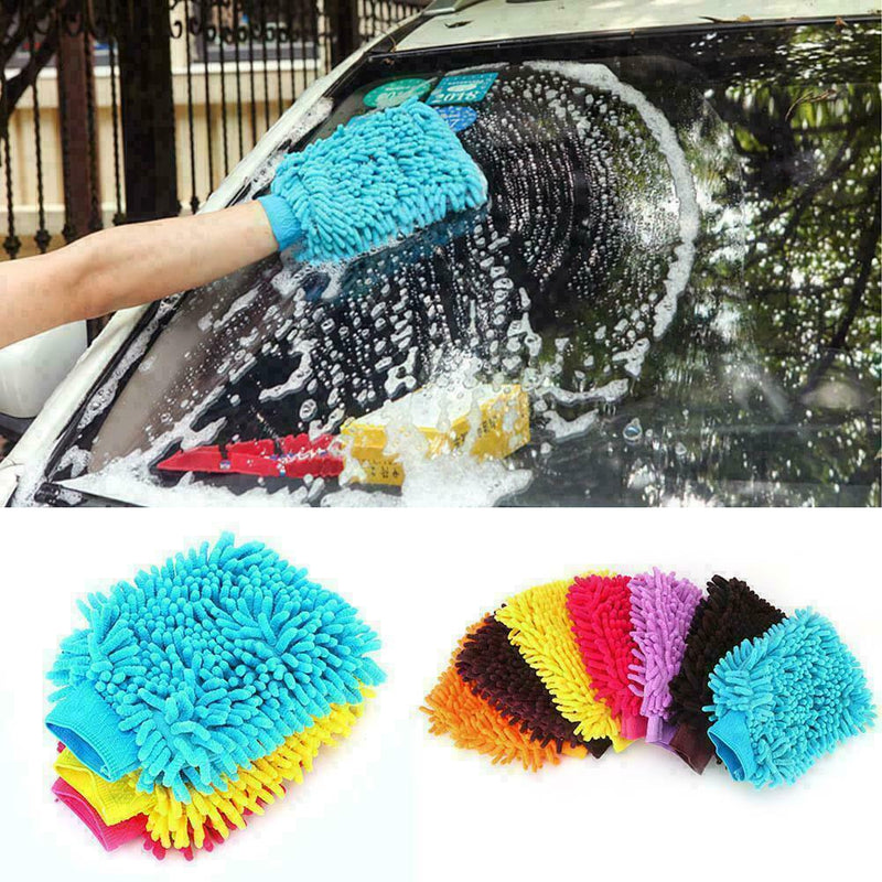 Super Mitt Microfiber Car Window Washing Cleaning Cloth Towel D3K4 U0N5 C4G0