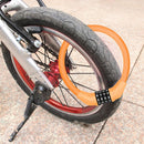 Bicycle Locks 4 Digit Password MTB Road Bike Security Cable Lock (Orange) Newly
