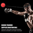 Head-Mounted Boxing Reflex Ball To Rais Reaction Boxing Exercise Set (Red B