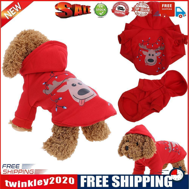 Pet christmas clothes pet dog autumn and winter jacket sweater S