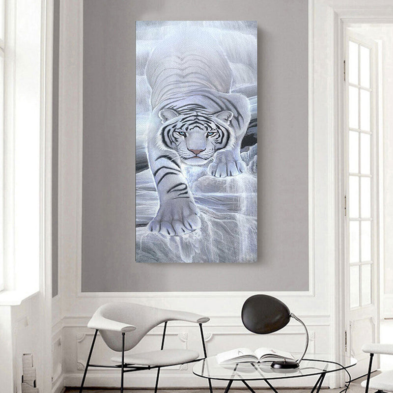 Oil Drawing By Numbers Deer Frameless 40x80cm DIY Animal on Canvas Home Decor