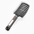 8 Color Bristle Nylon Women Wet Curly Detangle Hair Brush for Salon Styling T