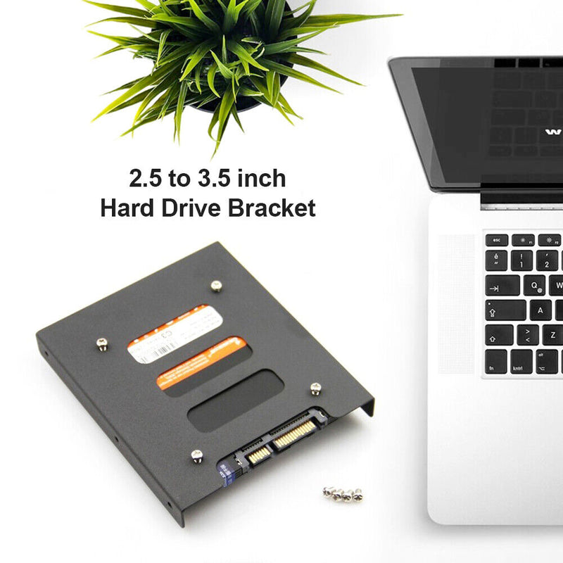 1x 2.5 inch to 3.5 inch SSD HDD Mounting Adapter Hard Drive Holder Bracket Newly