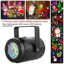 Outdoor Indoor LED Lamp Projection Lamp Party Decor Rotating Snowflake Light