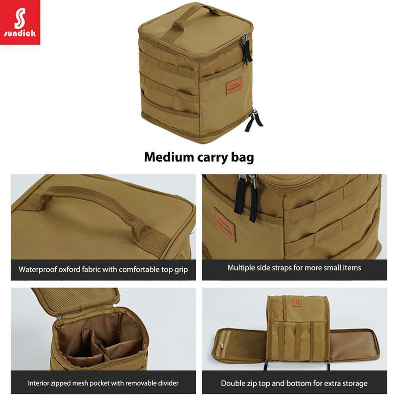 Camping Storage Handbag Cookware Utensils Travel Organizer Hanging Tote (M)