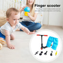 Kids Mini Alloy Finger Scooter Set w/ Pants Wheel Interactive Toys (Black) Newly