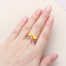 Birthday Gifts Fashion Accessories Rock Punk Biker Gothic Flame Opening Rings
