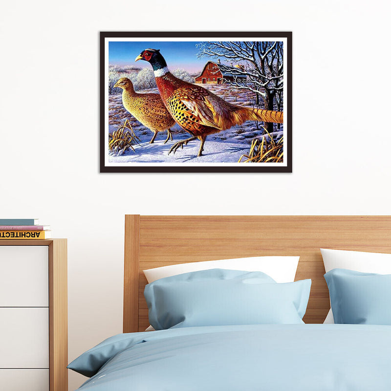 5D DIY Full Drill Diamond Painting Dove Cross Stitch Embroidery Home Decor Craft