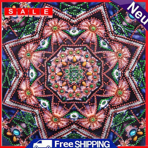 5D DIY Special Shaped Diamond Painting Mandala Cross Stitch Kits Home Wall Decor